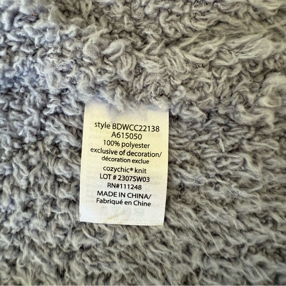 Barefoot Dreams CozyChic Open Front Sherpa Cardigan Sweater Lavender Womens XL - Picture 8 of 9